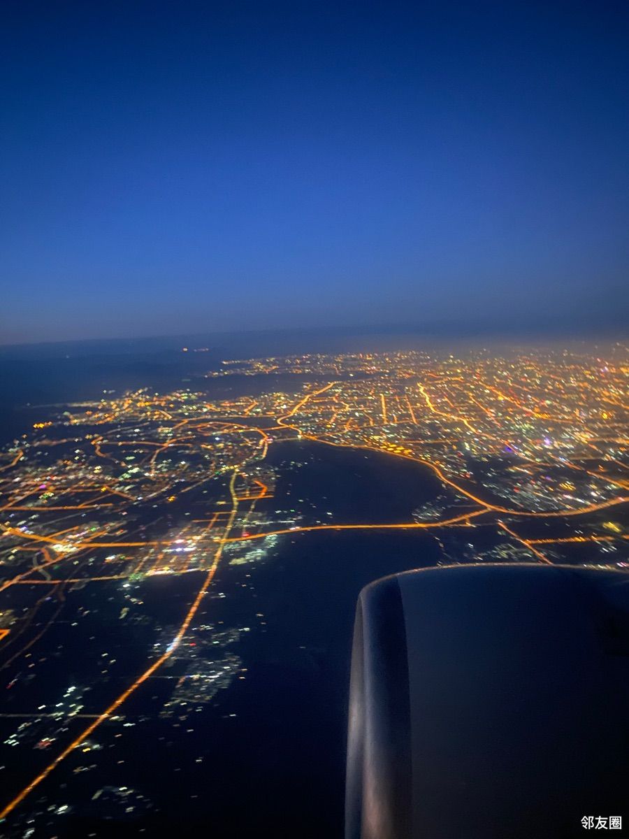 空中看北京夜景