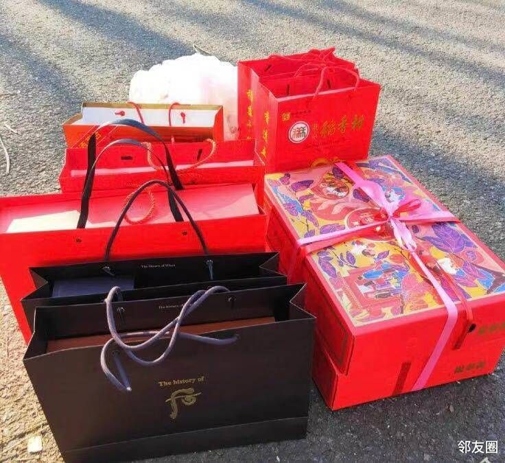第一次正式去老丈人家准备的这些礼品还算隆重吧