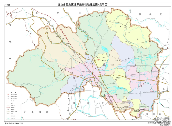 昌平城北城南街道划分图片