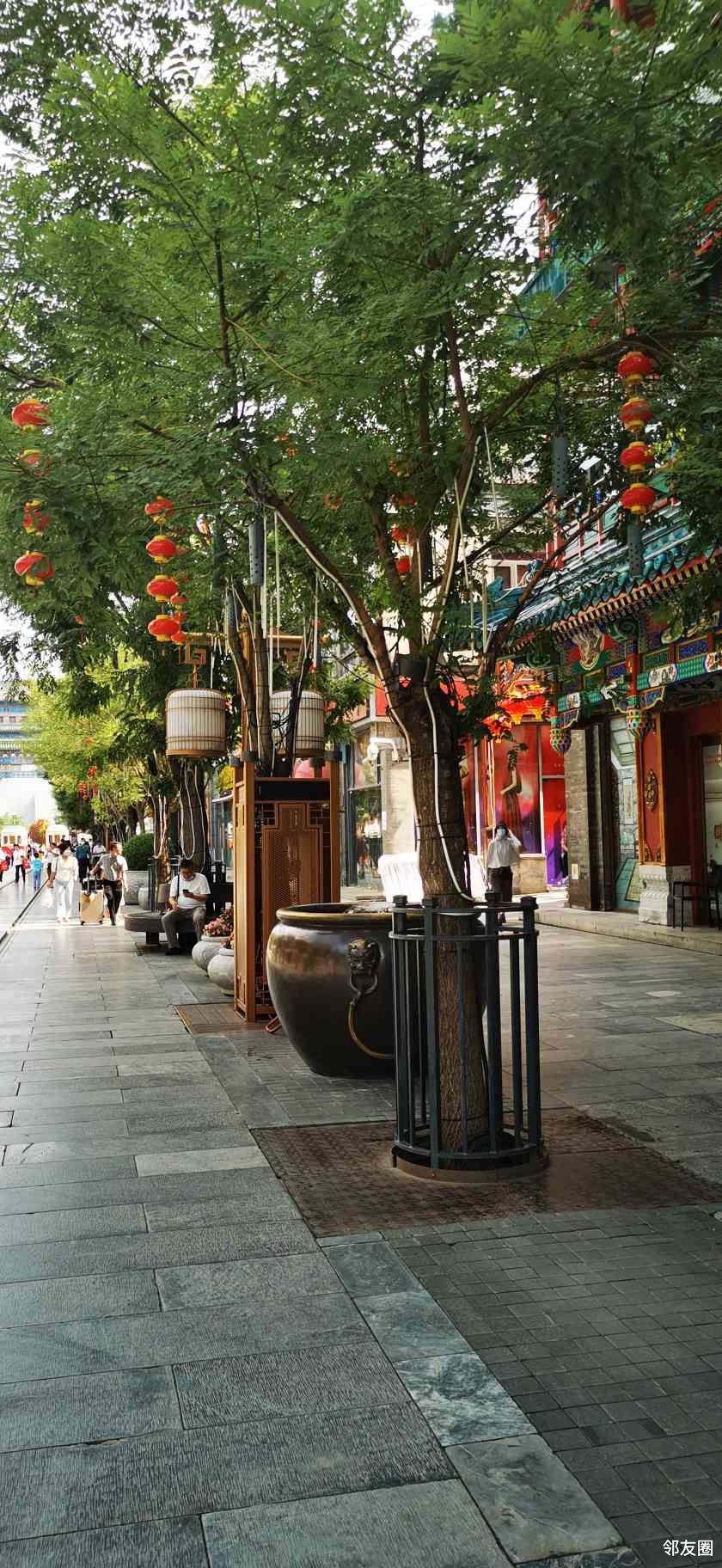夏日旅行打卡前门大栅栏步行街
