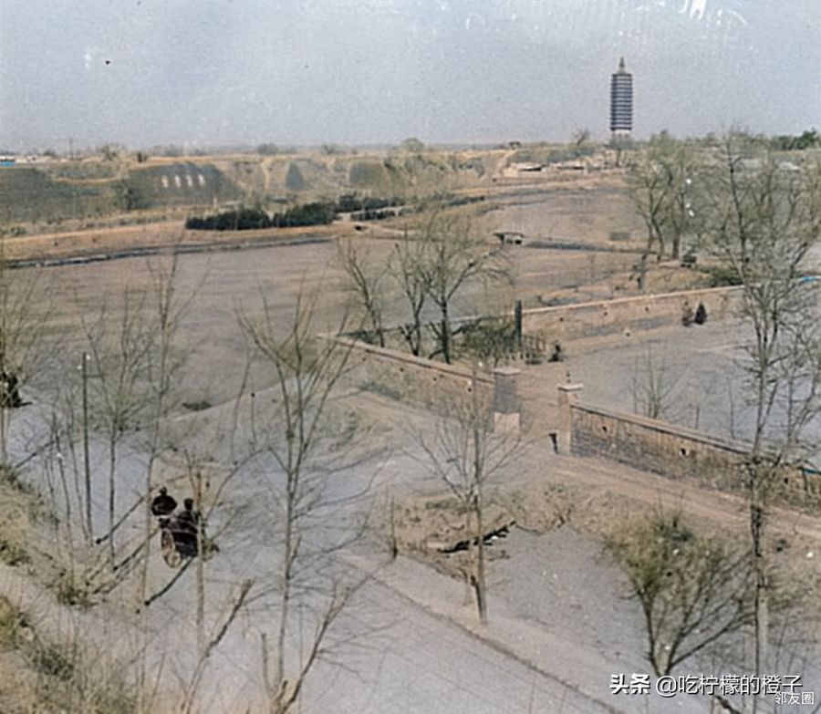 老照片1936年的北京通州屏翰京师通达天下的老通县