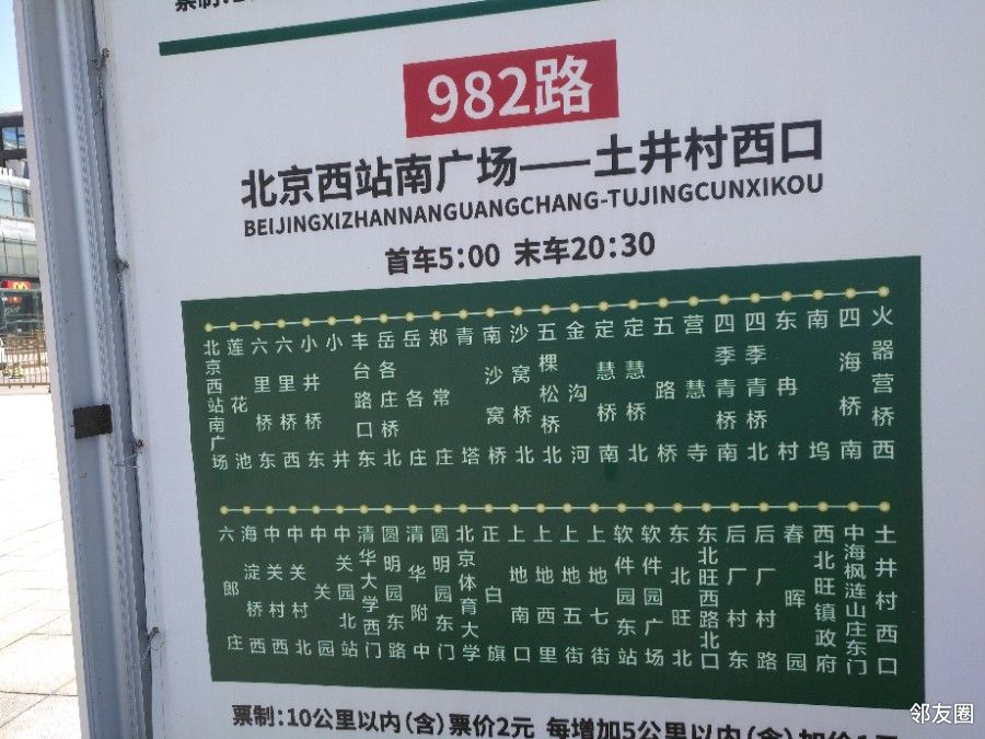最近北京公交的车站站牌换新了