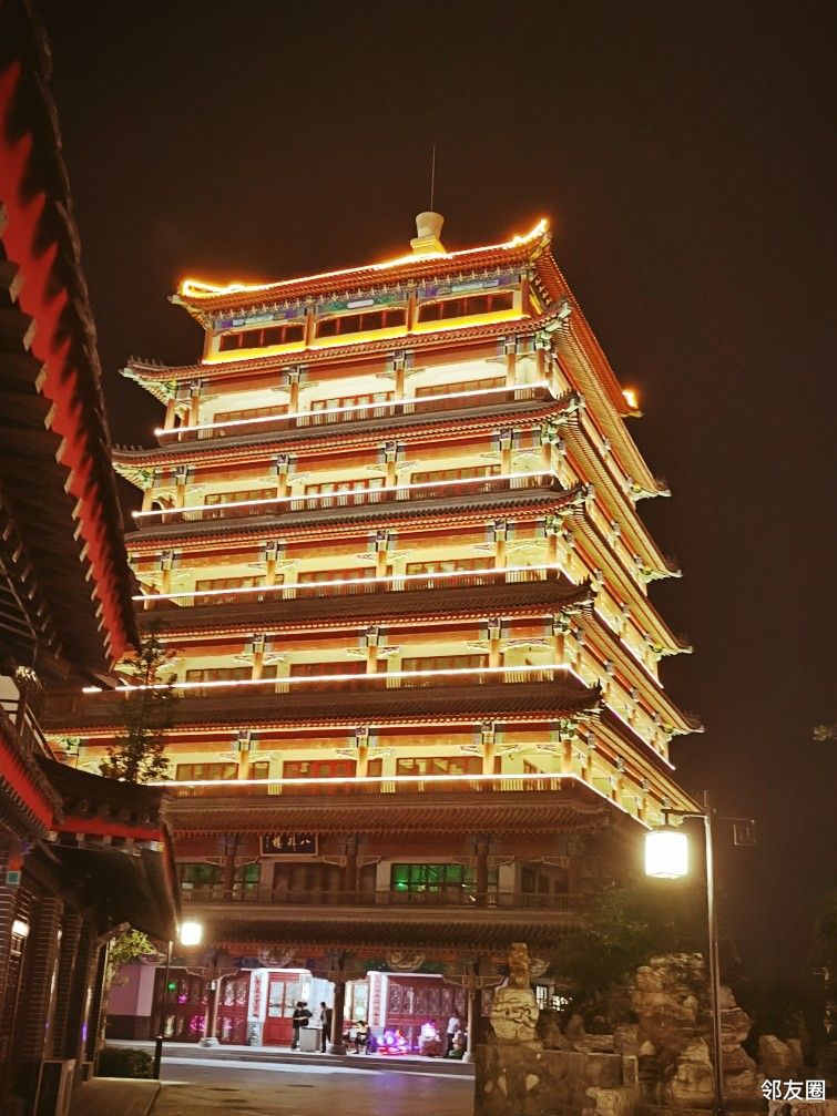 夜景拍摄于风萧萧兮易水寒壮士一去兮不复还燕都古城