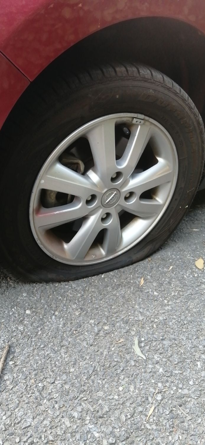 车胎瘪了,救援是密接 - 邻友圈